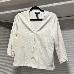 Ralph Lauren Women's White Button Down Shirt